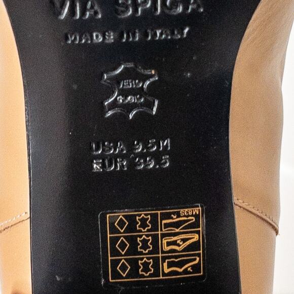 Via Spiga Delaney Boots Leather Nude Tan - Picture 11 of 11